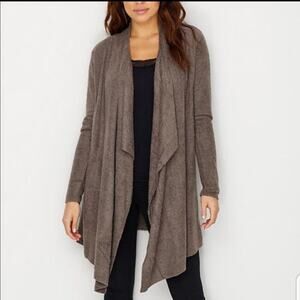 Barefoot Dreams Bamboo Chic Lite Calypso Cardigan Brown S